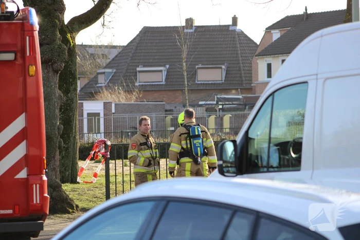 Gasleiding geraakt bij sloopwerkzaamheden
