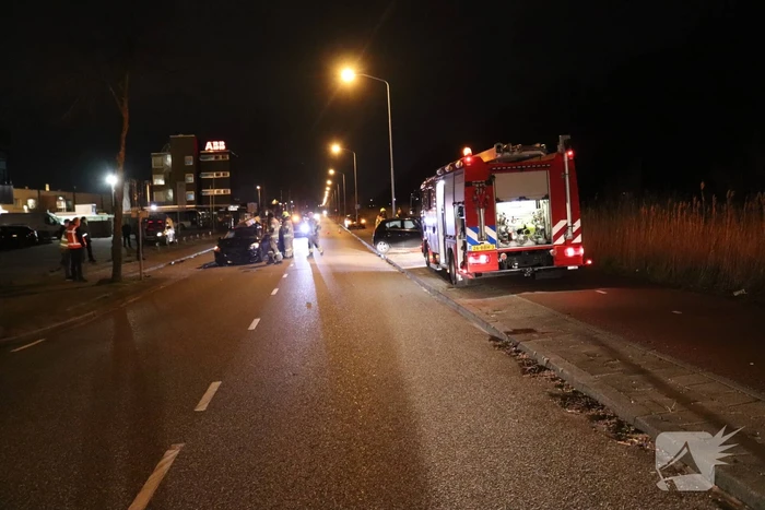 Gewonde na frontale aanrijding op kruising