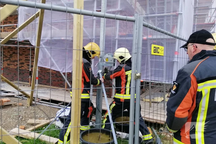 Bouwverlichting dreigt om te vallen
