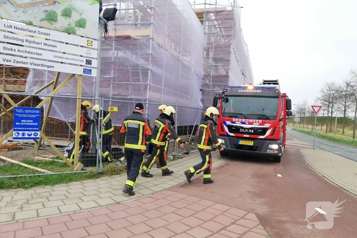 Bouwverlichting dreigt om te vallen