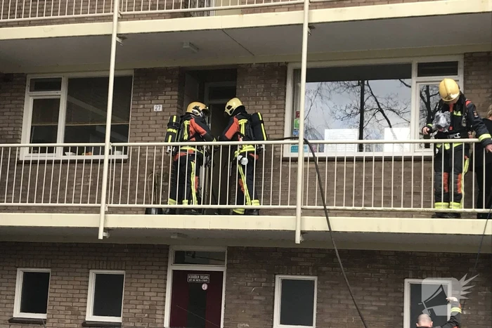 Combimagnetron vliegt in brand tijdens het bakken