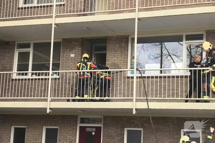 Combimagnetron vliegt in brand tijdens het bakken