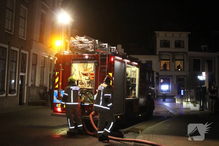 Brand in ondergrondse container