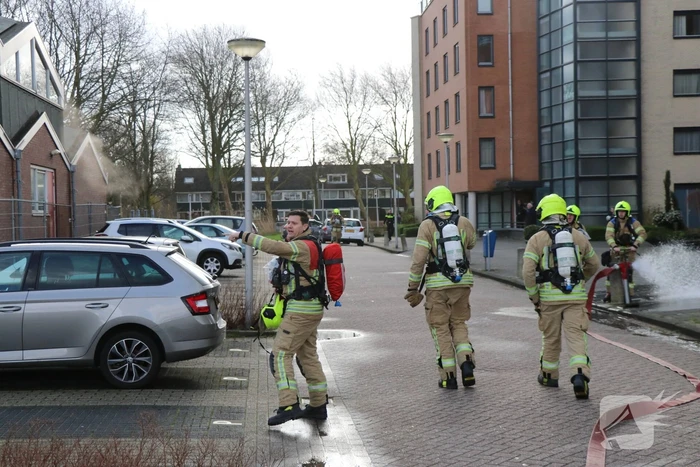 Uitslaande brand in slooppand