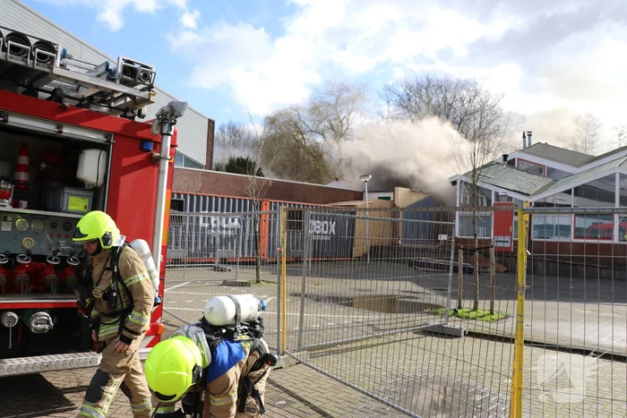 Uitslaande brand in slooppand