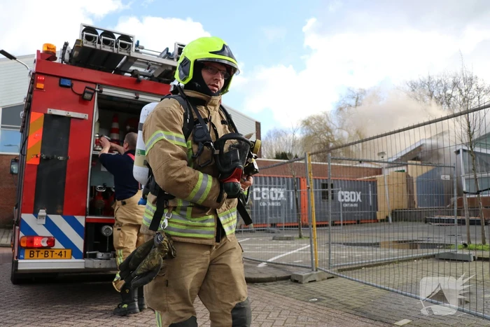 Uitslaande brand in slooppand
