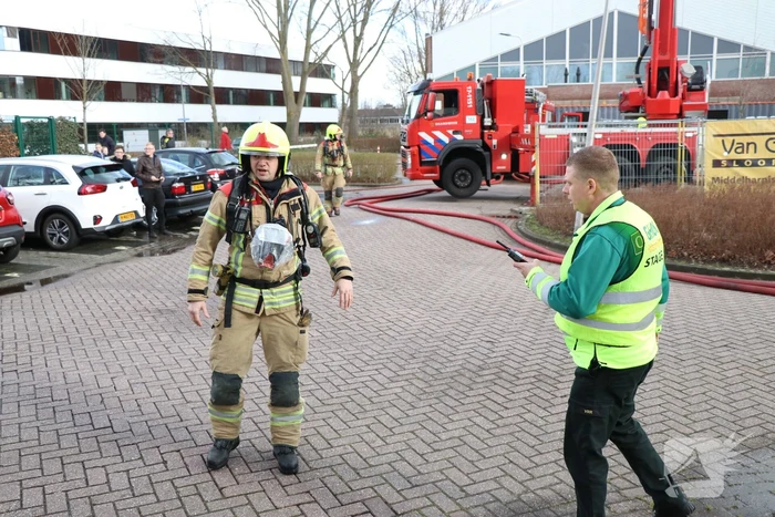 Uitslaande brand in slooppand