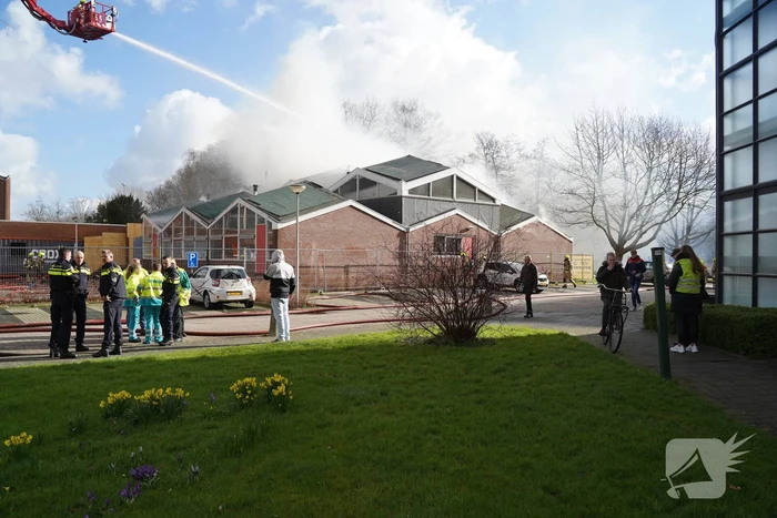 Uitslaande brand in slooppand