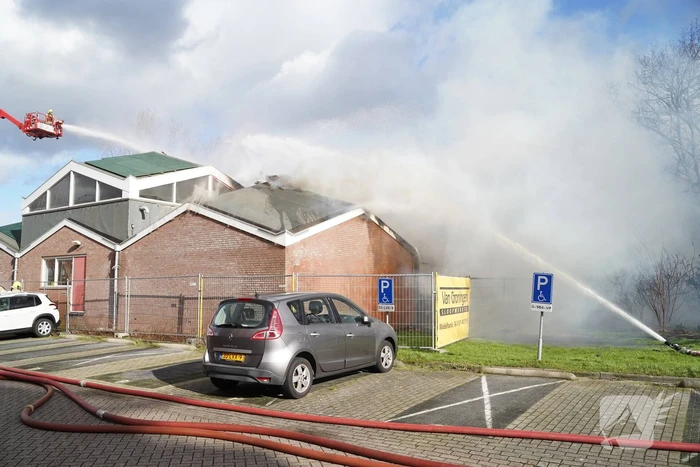 Uitslaande brand in slooppand