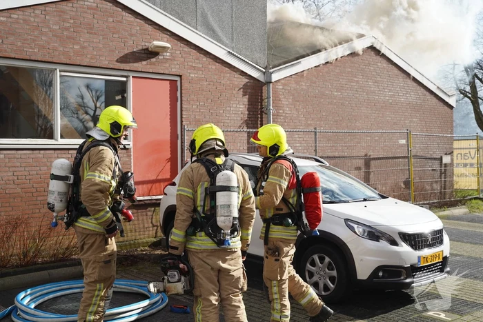 Uitslaande brand in slooppand