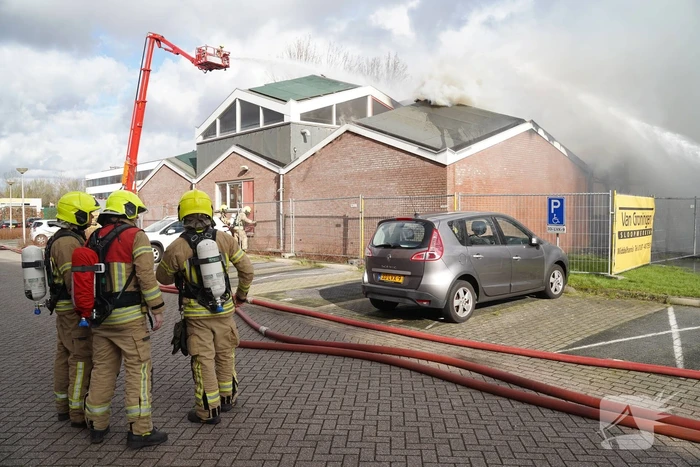 Uitslaande brand in slooppand