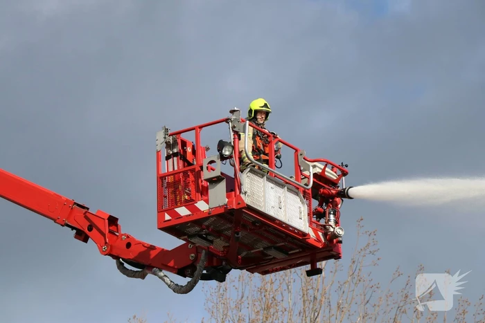 Uitslaande brand in slooppand