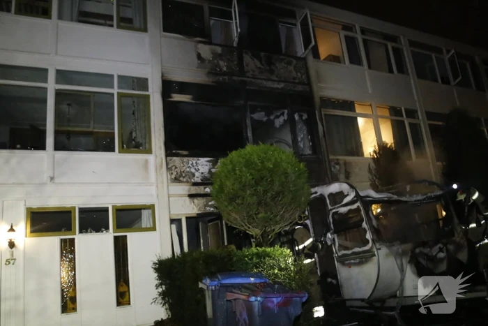 Brand verwoest caravan