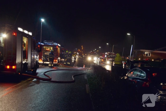 Grote brand in autobedrijf