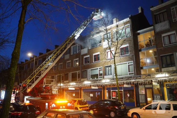 Uitslaande brand in appartement