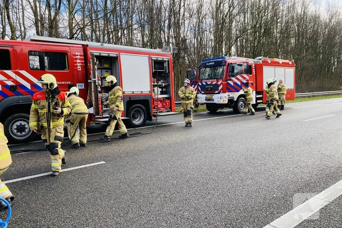 Politieauto beschadigd na zwaar ongeval