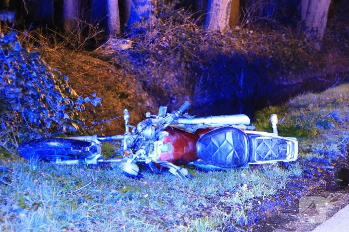 Motorrijder zwaargewond na botsing op bomen