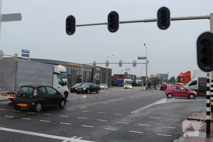 Chaos en een ongeval na uitgevallen stoplichten