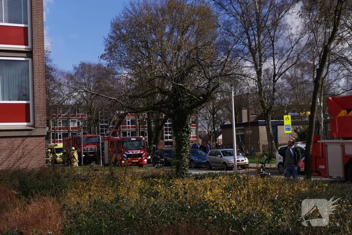 Brand in woning portiekflat