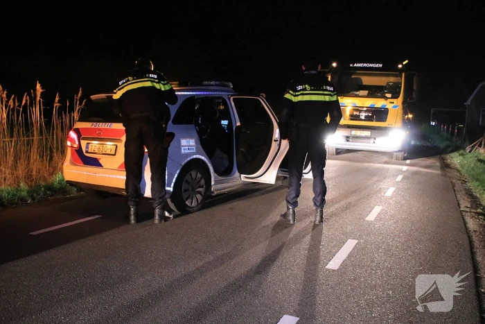 Auto zwaar beschadigd na eenzijdig ongeval