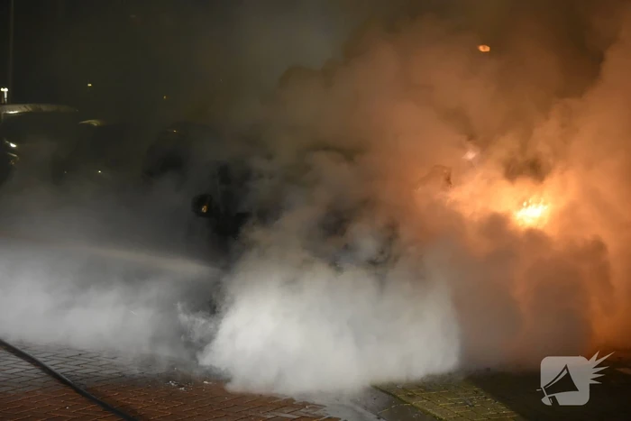 Auto flink beschadigd na brand