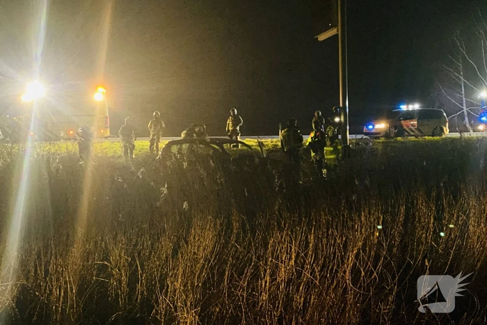 Bestuurder spoorloos na eenzijdig ongeval