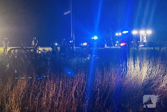 Bestuurder spoorloos na eenzijdig ongeval