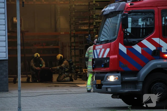 Brand in werkplaats Trilo