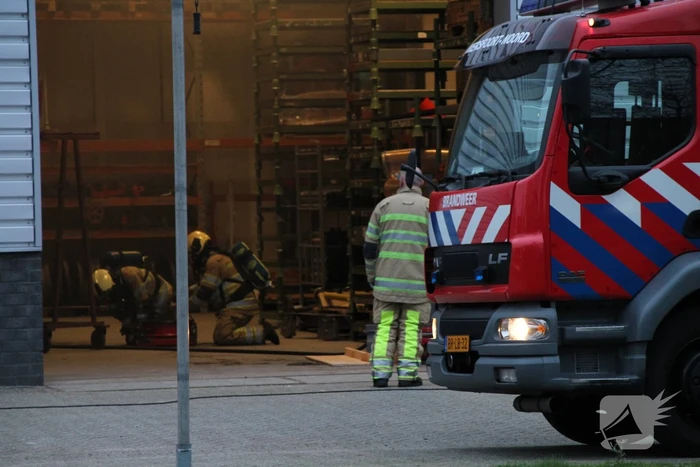 Brand in werkplaats Trilo