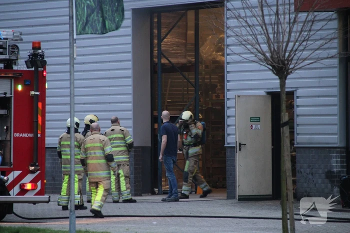 Brand in werkplaats Trilo