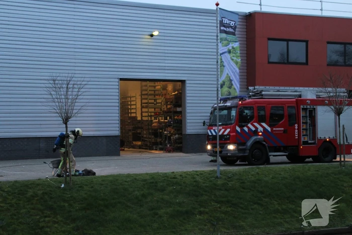Brand in werkplaats Trilo