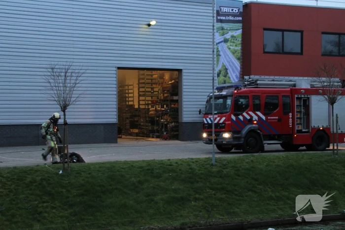 Brand in werkplaats Trilo