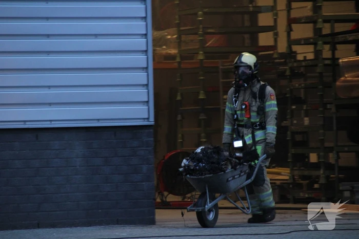 Brand in werkplaats Trilo