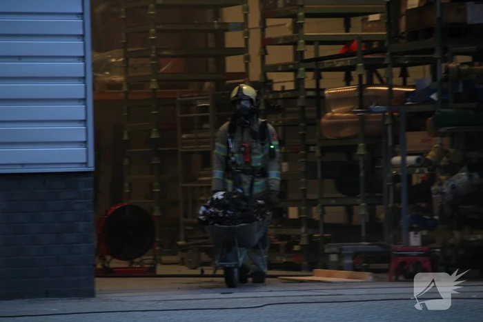 Brand in werkplaats Trilo
