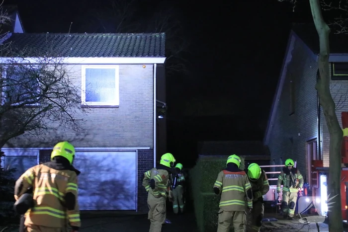 Wasmachine of droger vat vlam in woning