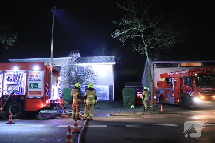 Wasmachine of droger vat vlam in woning