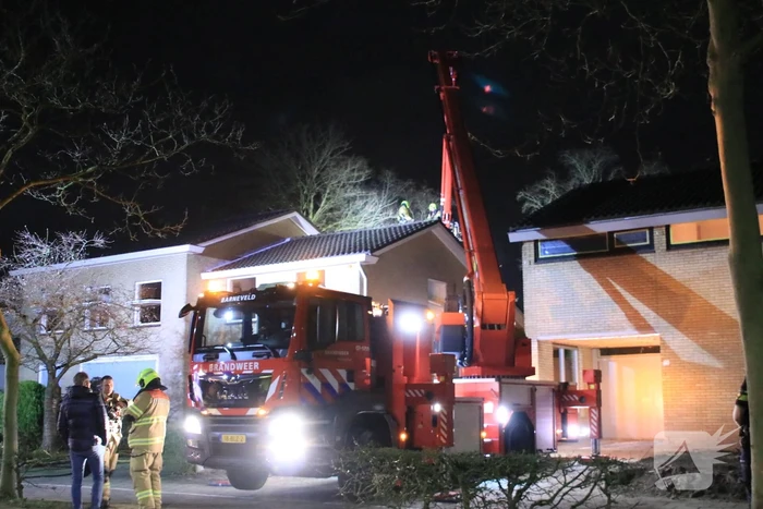 Wasmachine of droger vat vlam in woning