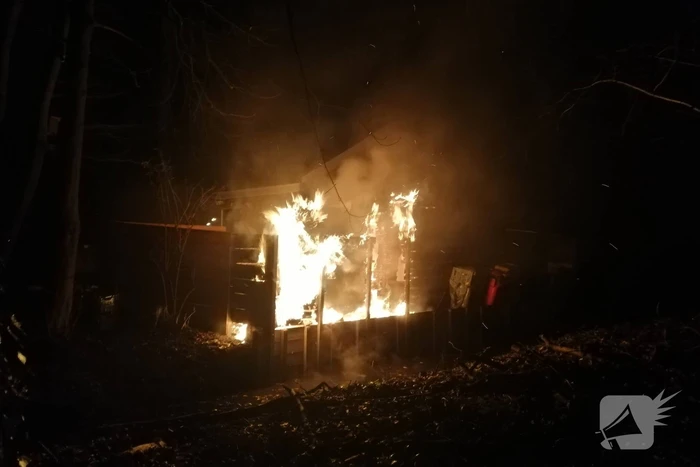 Flinke brand bij opslagplaats Theehuis De Leidsehout