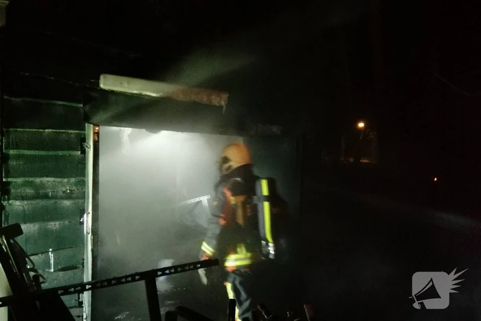 Flinke brand bij opslagplaats Theehuis De Leidsehout
