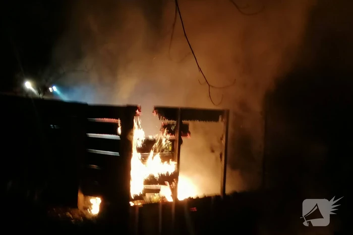 Flinke brand bij opslagplaats Theehuis De Leidsehout
