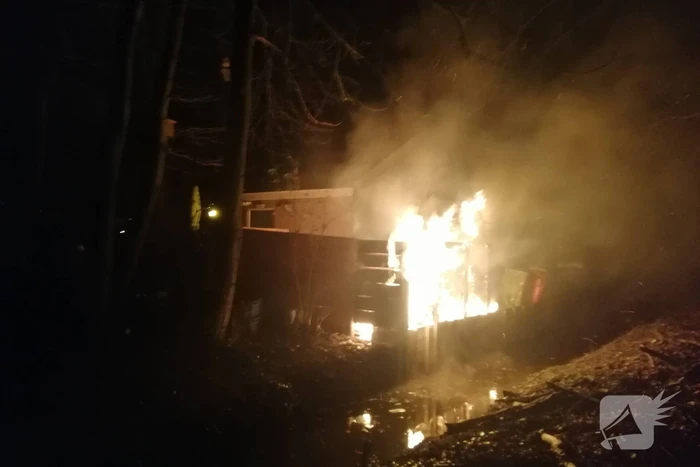 Flinke brand bij opslagplaats Theehuis De Leidsehout