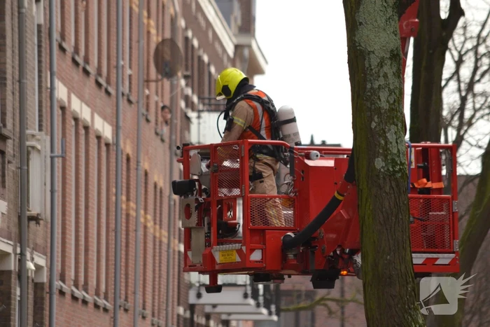 Veel rook bij brand in kelder