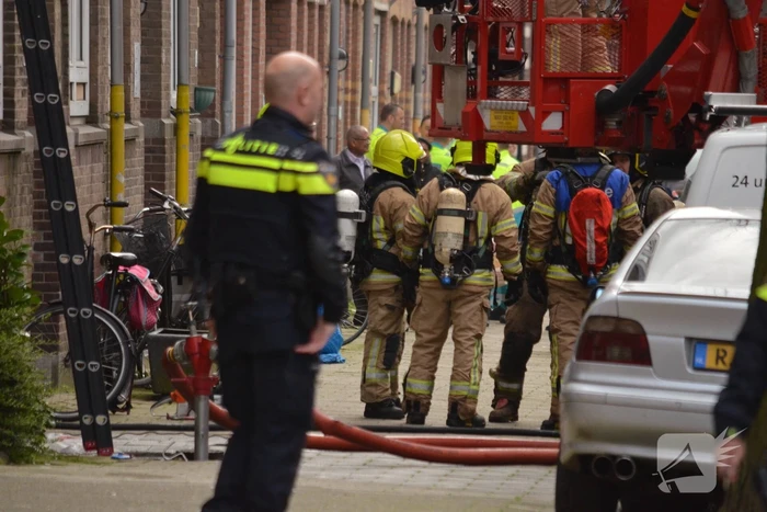 Veel rook bij brand in kelder