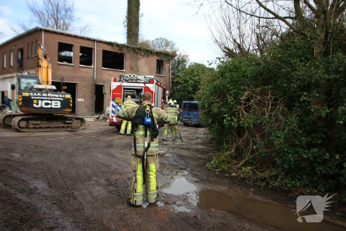 Brand tijdens werkzaamheden in voormalige Pehavee fabriek