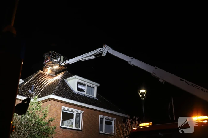 Brand in schoorsteen snel onder controle