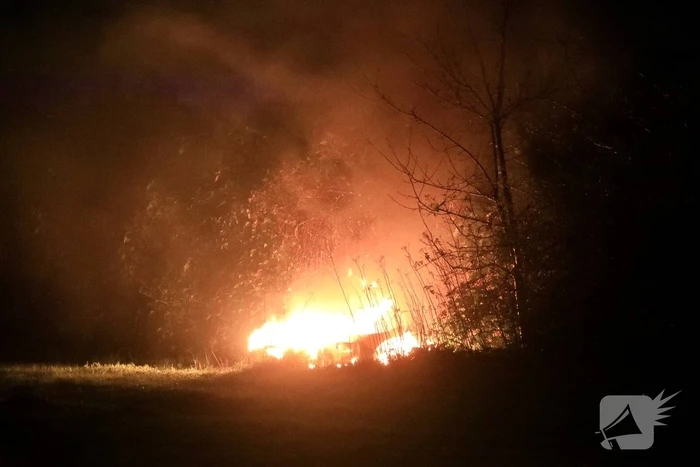 Gedumpte scooter in brand gestoken
