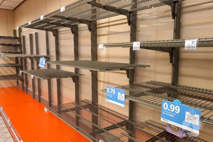 Ook lege schappen in Rotterdamse supermarkten