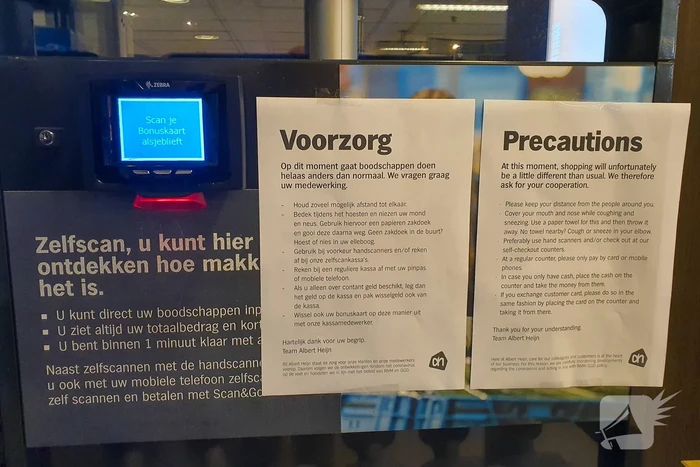 Ook lege schappen in Rotterdamse supermarkten