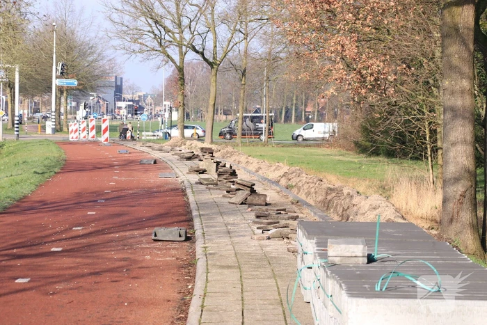 Wegafzetting verplaatst naar mobiel toilet