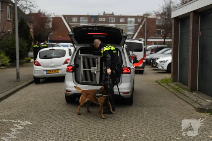 Grote politie inzet bij woning